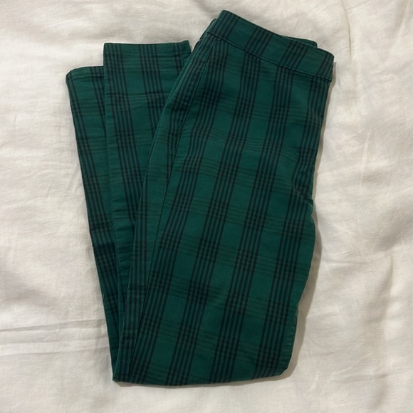Free People Plaid Skinny Pants - Picture 2 of 4